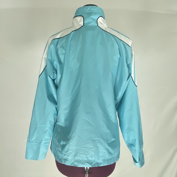 ADIDAS TURQUOISE  ZIP UP JACKET - Picture 4 of 6